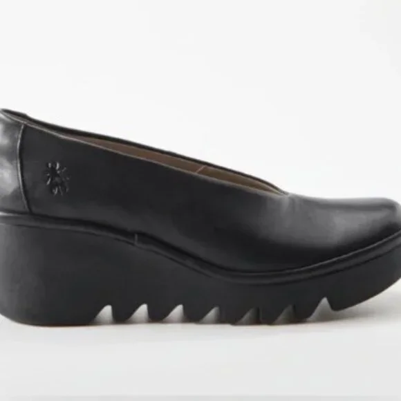 Fly London Beso Wedge Pump Black EU 40 US SIZE 9 - Picture 7 of 7